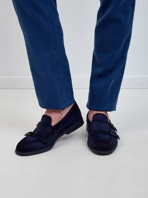 Лоферы замшевые SANTONI