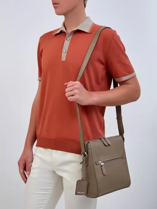 Сумка кожаная SANTONI