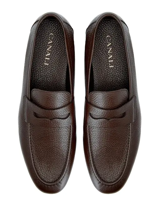 Лоферы кожаные CANALI