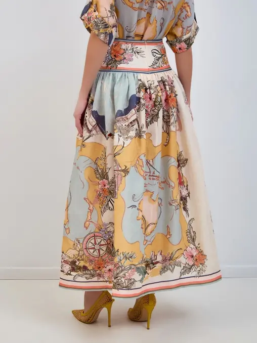 Юбка льняная ZIMMERMANN