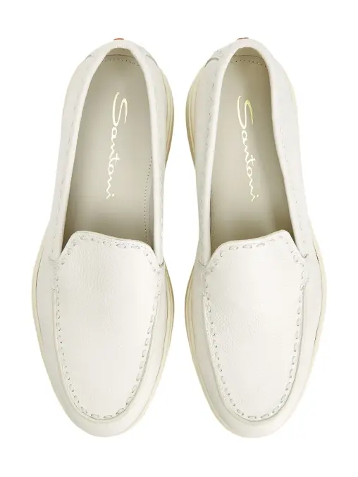 Лоферы кожаные SANTONI