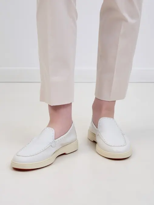 Лоферы кожаные SANTONI