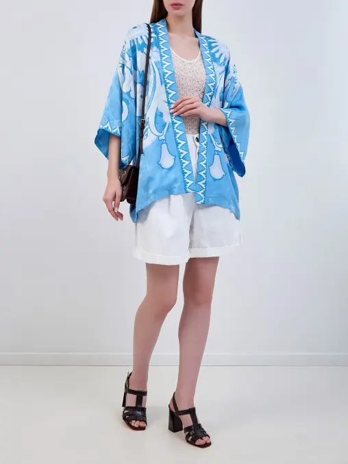 Накидка из вискозы и шелка ETRO
