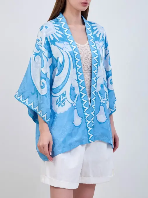 Накидка из вискозы и шелка ETRO