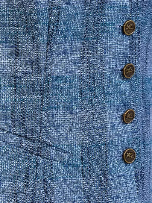 Жилет из вискозы и льна ETRO