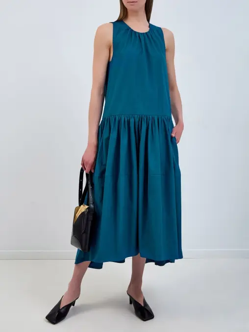 Платье хлопковое JIL SANDER