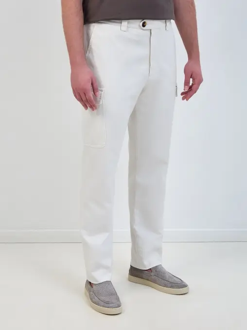 Брюки хлопковые BRUNELLO CUCINELLI