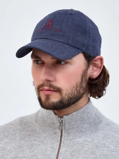 Бейсболка льняная BRUNELLO CUCINELLI