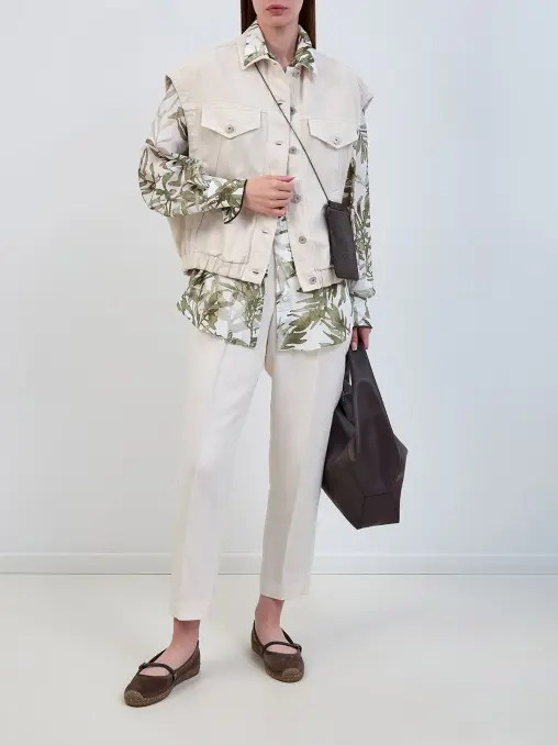 Жилет хлопковый BRUNELLO CUCINELLI