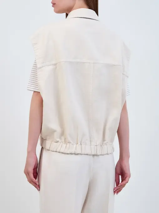 Жилет хлопковый BRUNELLO CUCINELLI