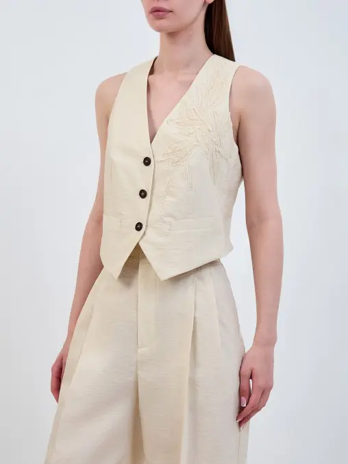 Жилет хлопковый BRUNELLO CUCINELLI