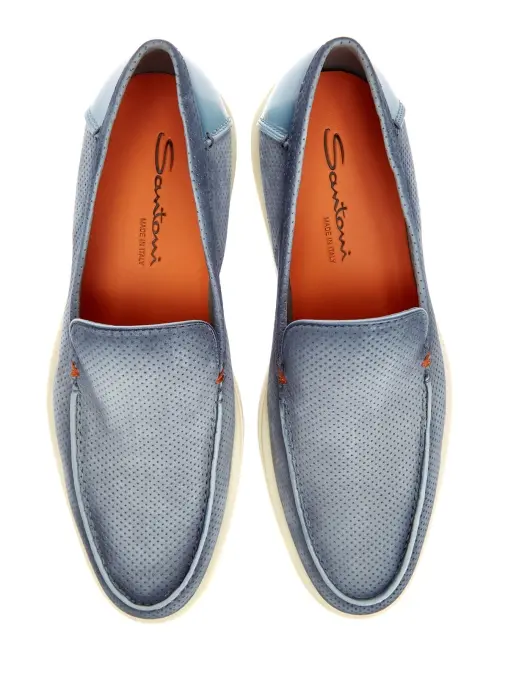 Лоферы замшевые SANTONI