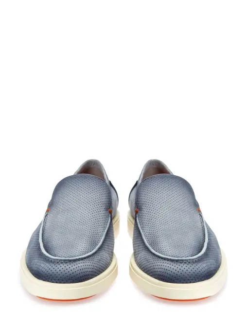 Лоферы замшевые SANTONI