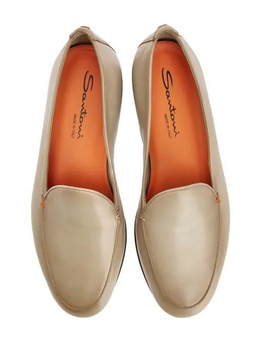 Лоферы замшевые SANTONI