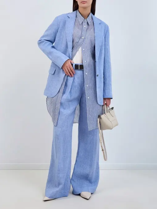 Брюки льняные BRUNELLO CUCINELLI