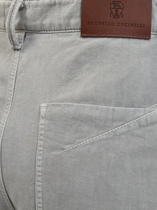 Джинсы хлопковые BRUNELLO CUCINELLI