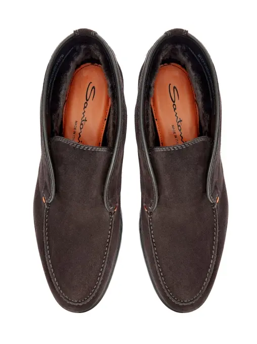 Ботинки замшевые SANTONI