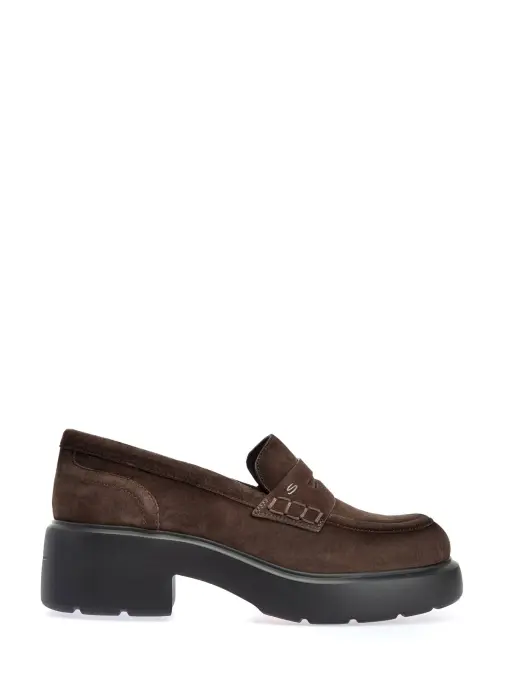Лоферы замшевые SANTONI