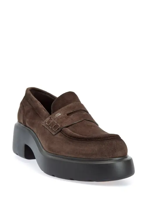 Лоферы замшевые SANTONI