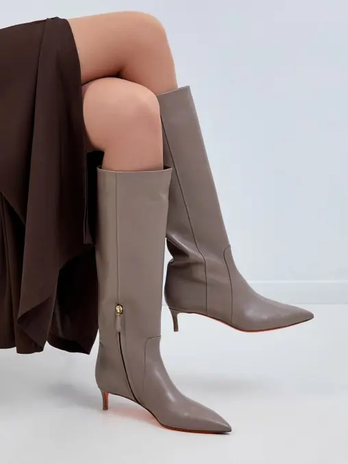 Сапоги кожаные SANTONI