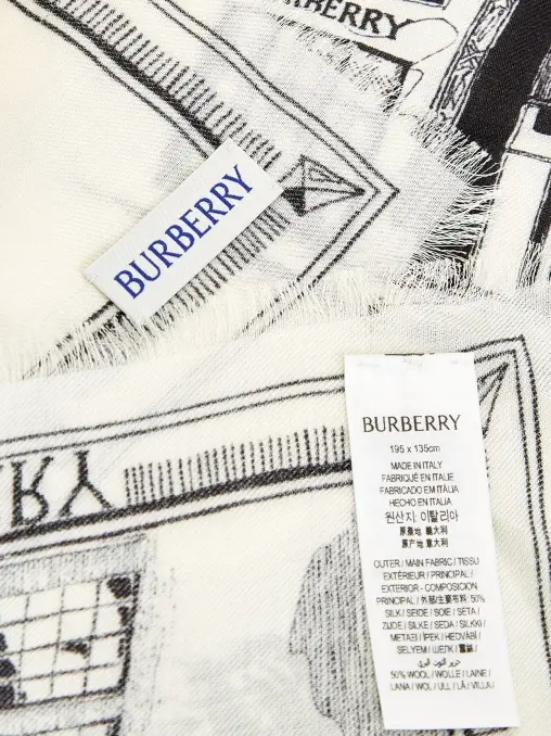 Шарф шёлковый BURBERRY