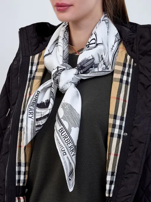 Платок шёлковый BURBERRY
