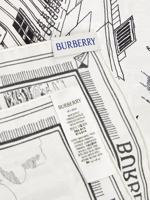 Платок шёлковый BURBERRY
