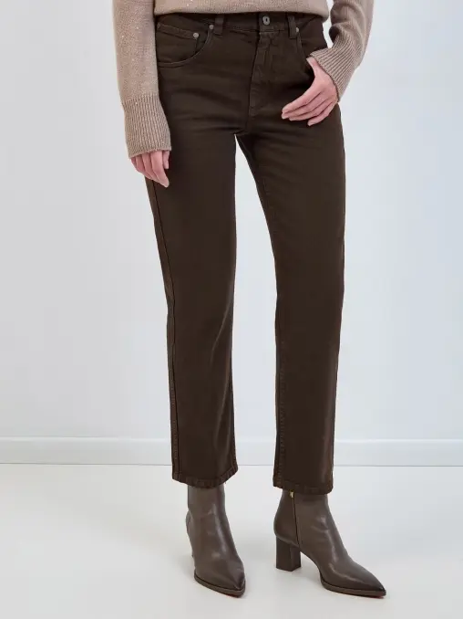 Джинсы хлопковые BRUNELLO CUCINELLI