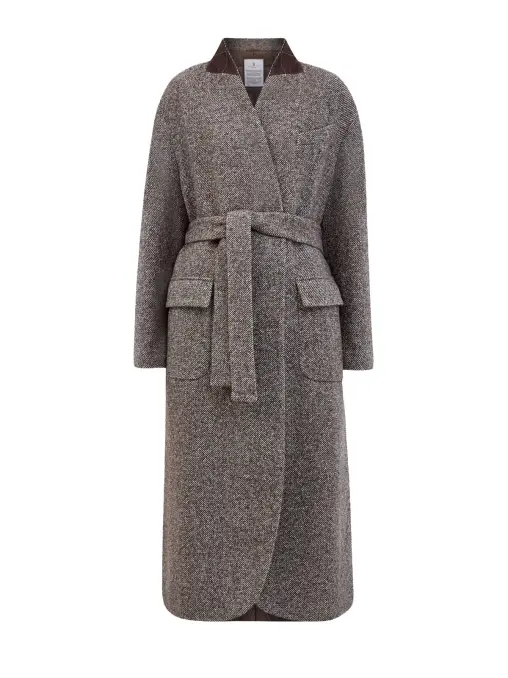 Пальто из шерсти BRUNELLO CUCINELLI
