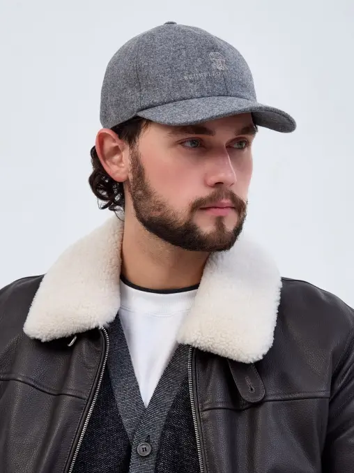 Бейсболка шерстяная BRUNELLO CUCINELLI