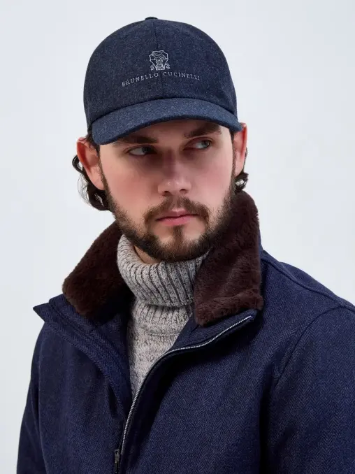 Бейсболка шерстяная BRUNELLO CUCINELLI