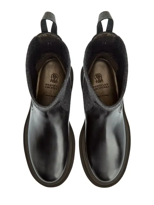 Ботинки кожаные BRUNELLO CUCINELLI