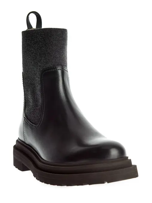 Ботинки кожаные BRUNELLO CUCINELLI