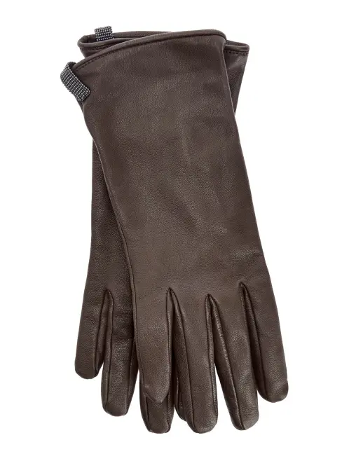 Перчатки кожаные BRUNELLO CUCINELLI