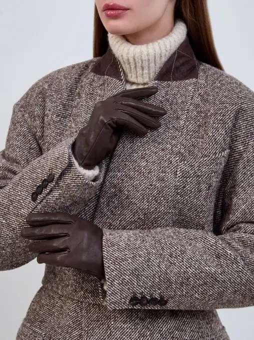 Перчатки кожаные BRUNELLO CUCINELLI