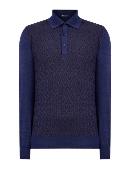 Поло шерстяное BERTOLO LUXURY MENSWEAR
