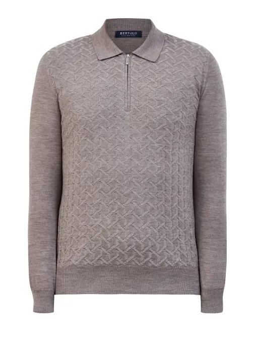 Поло шерстяное BERTOLO LUXURY MENSWEAR