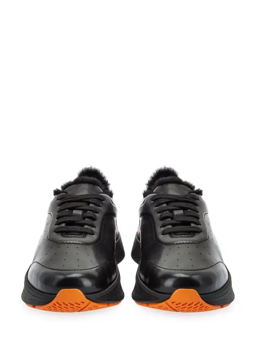 Кроссовки кожаные SANTONI
