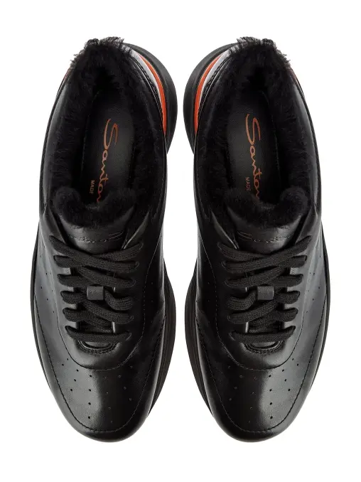 Кроссовки кожаные SANTONI