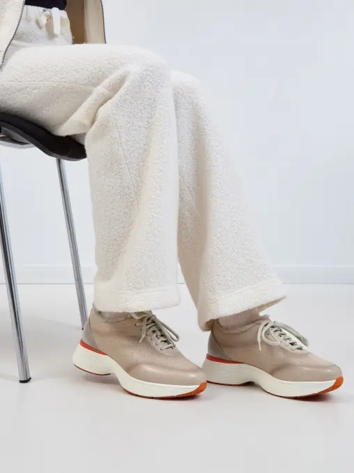 Кроссовки кожаные SANTONI