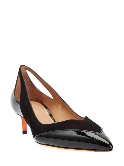Туфли из кожи и замши SANTONI