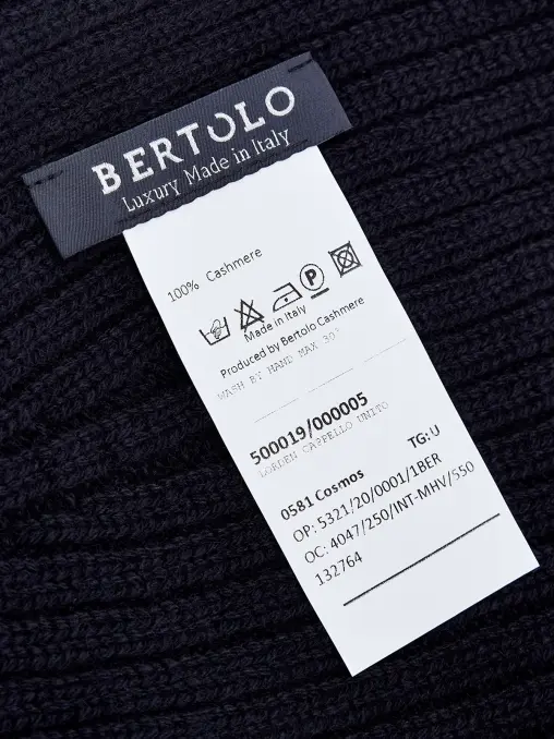 Шапка кашемировая BERTOLO LUXURY MENSWEAR