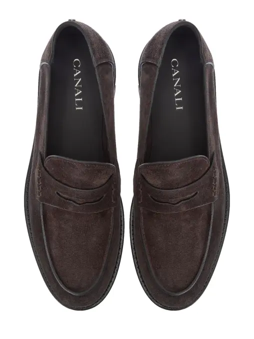 Лоферы замшевые CANALI