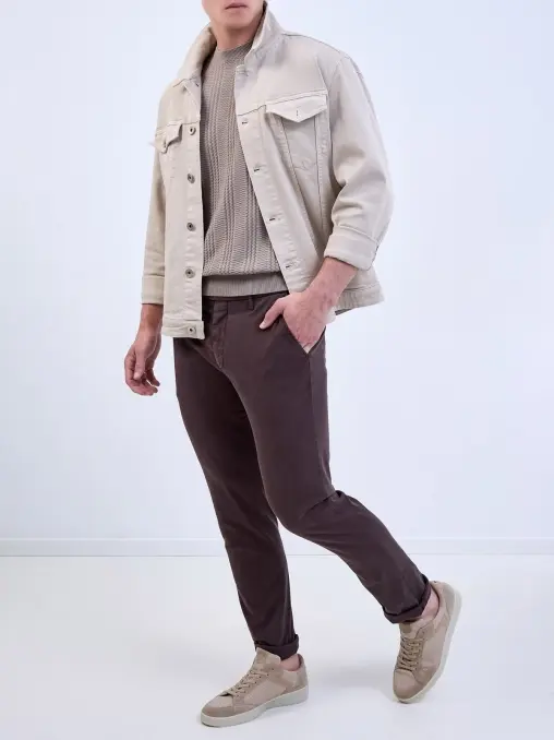 Брюки хлопковые CANALI