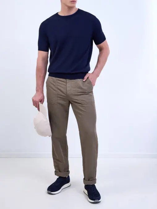 Брюки льняные CANALI