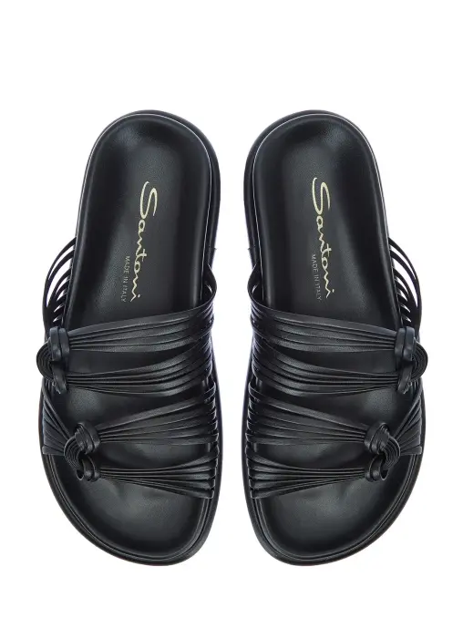 Шлепанцы кожаные SANTONI
