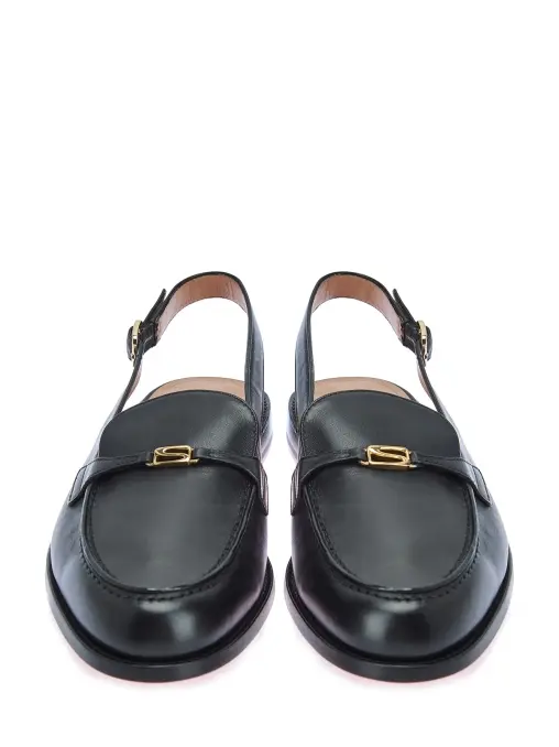 Лоферы кожаные SANTONI
