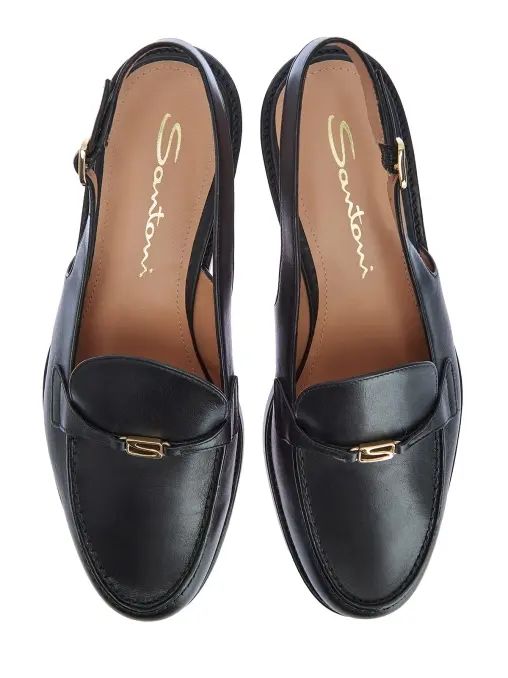 Лоферы кожаные SANTONI