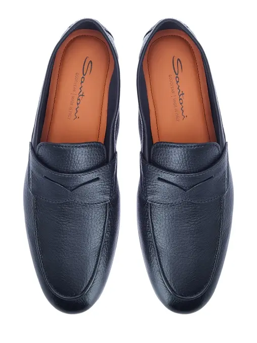 Лоферы кожаные SANTONI
