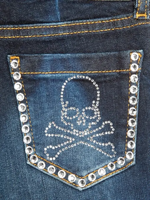 Джинсы хлопковые PHILIPP PLEIN